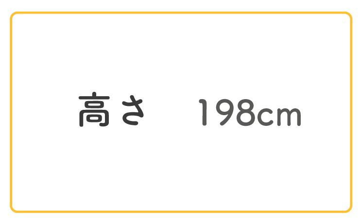 高さ198cm